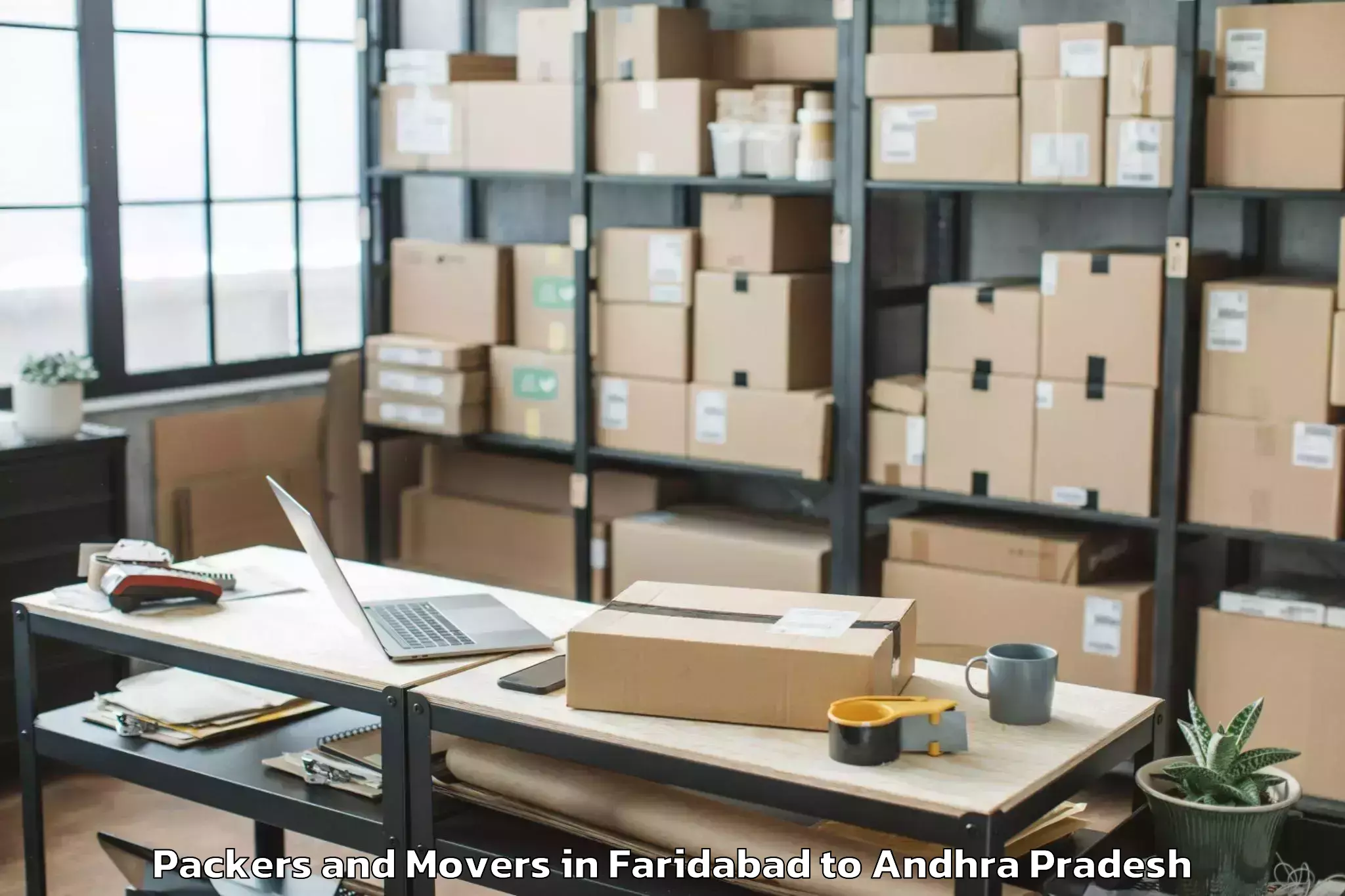 Professional Faridabad to Obuladevaracheruvu Packers And Movers